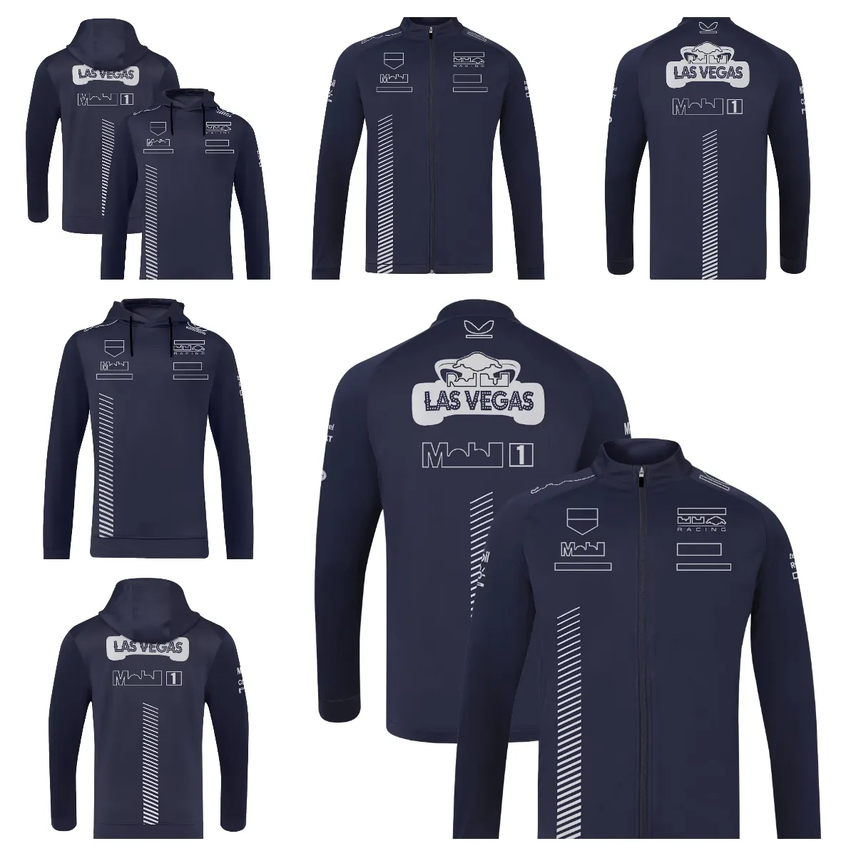 Uniforme de l'équipe de course F1 2023 Racer, manteau à capuche à manches longues pour hommes, pull de sport décontracté avec fermeture éclair