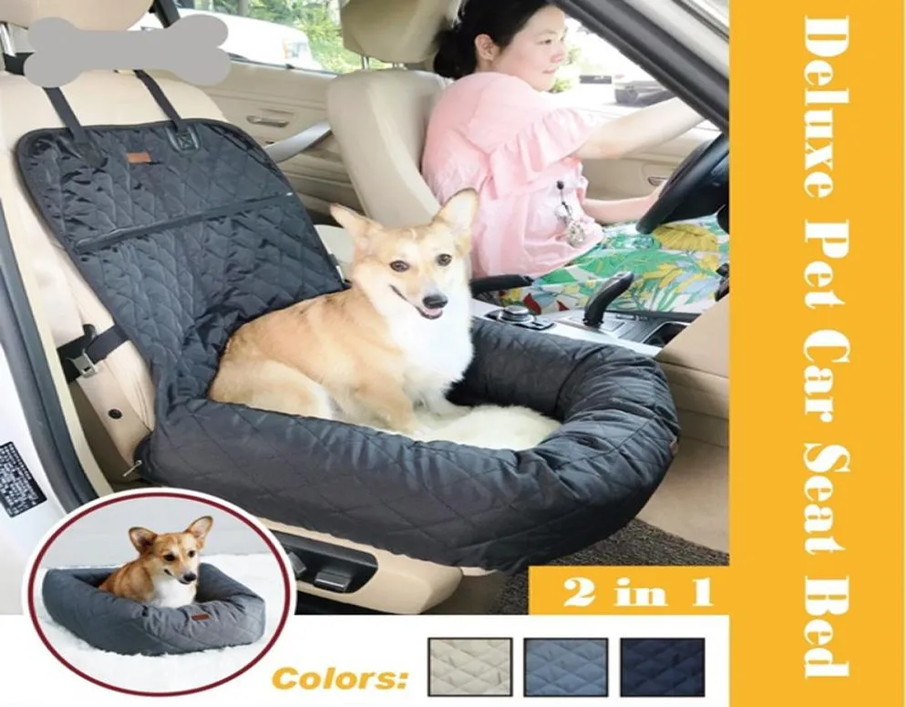 2 in 1 Pet Dog Carrier Folding Car Seat Pad Safe Carry House Puppy Bag for Car Travel8883091