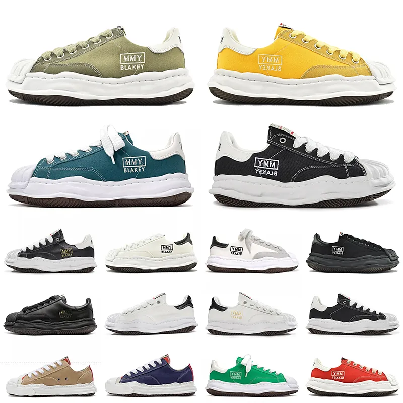 MMY Scarpe Athletic mason mihara yasuhiro sneakers basse moda donna uomo tela pelle nero bianco giallo MasonMihara Platform Tennis Trainers Sneaker