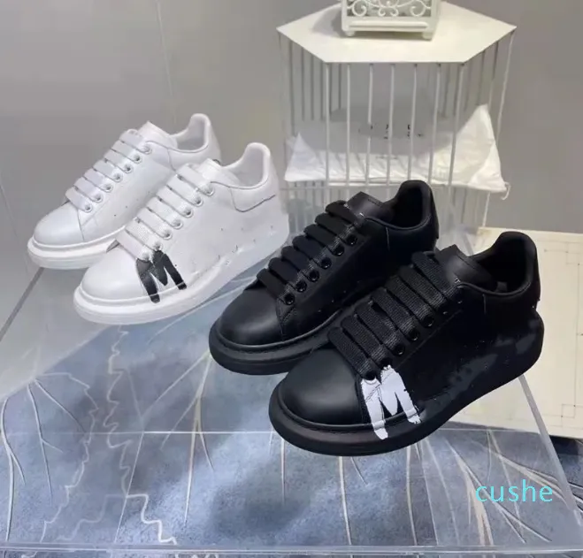 2023 Casual Schoenen Luxe Desiner Echt Leer Paar Sneakers Platte Sport Borduur Ontwerp Trainers Schoenen 15