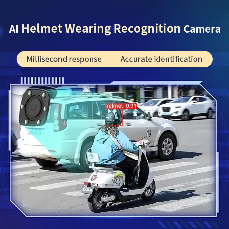 BOVAテクノロジー摩耗ヘルメット識別早期警告システムの交通安全監視システム