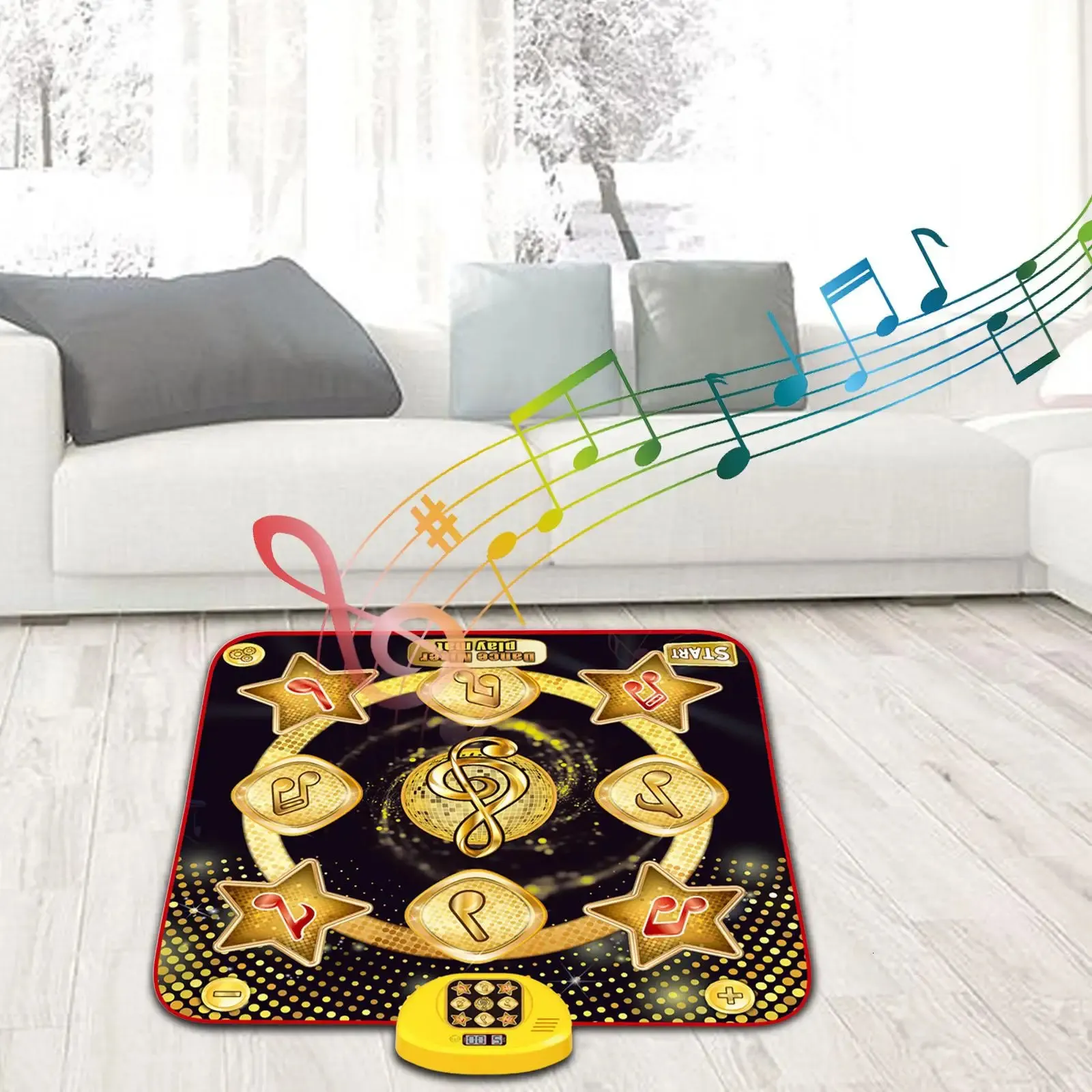 Electronic Dance Mats Light up Dance Pad Early Education Toys Musical Mat for Children Kids Boys Birthday Gifts Party Toys