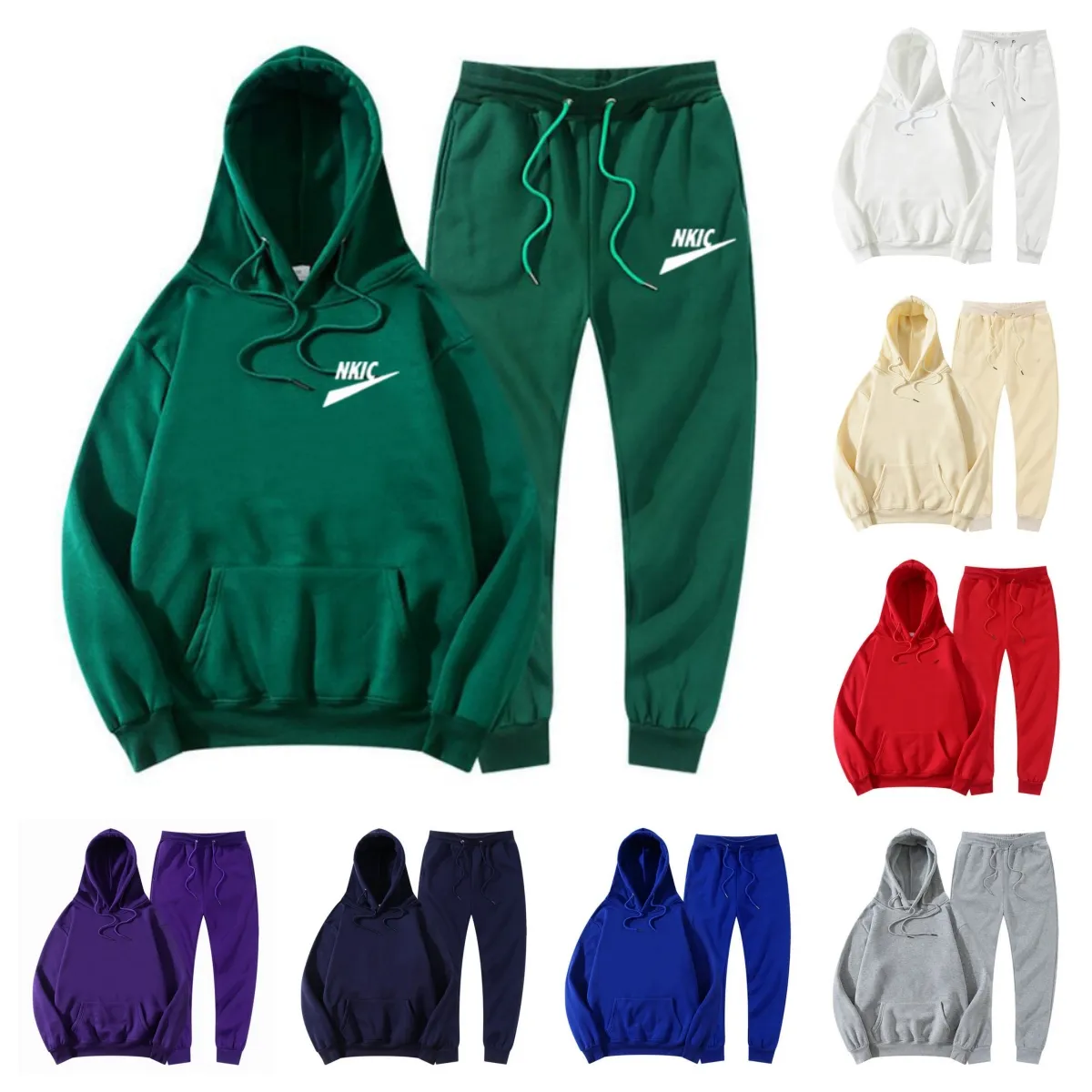 Designer Homens Tracksuit Esporte Tech Fleece Set Hoodie Homens Mulheres Conjuntos Verdes Primavera Outono Hoodies Calças 2 Peça Streetwear Moda Jaqueta de Inverno Roupas