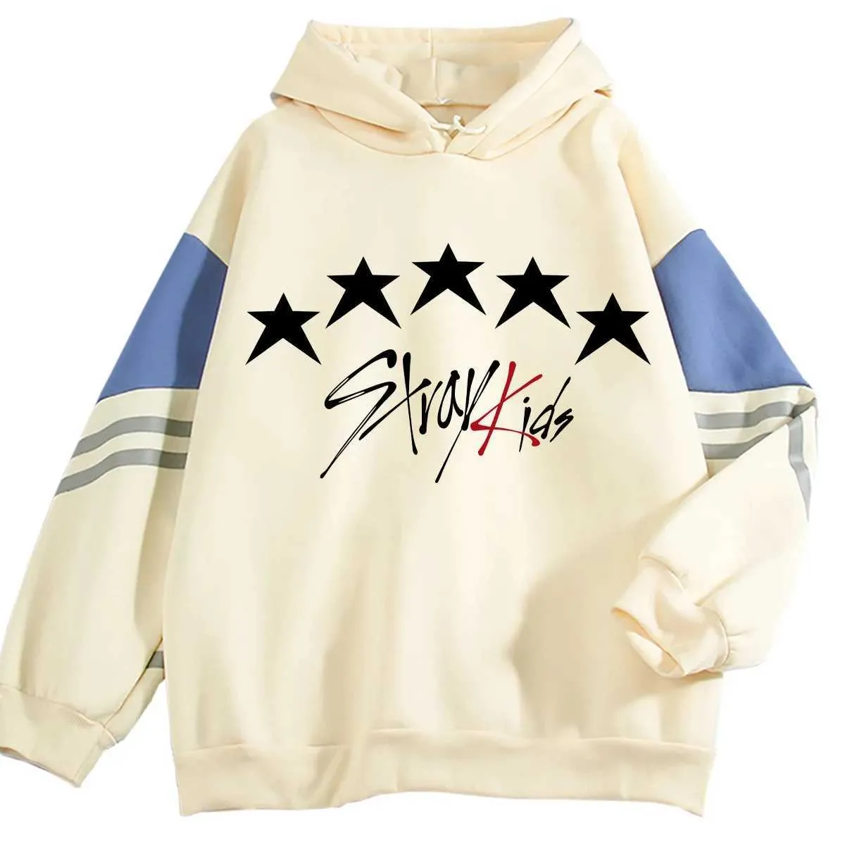 Męskie bluzy bluzy koreańsko -chłopięcy zespół Stray Kids 2023 Nowy album 5 gwiazdek Bluzy Harajuku moda luźne bluzy unisex trend vintage pulloversl23116