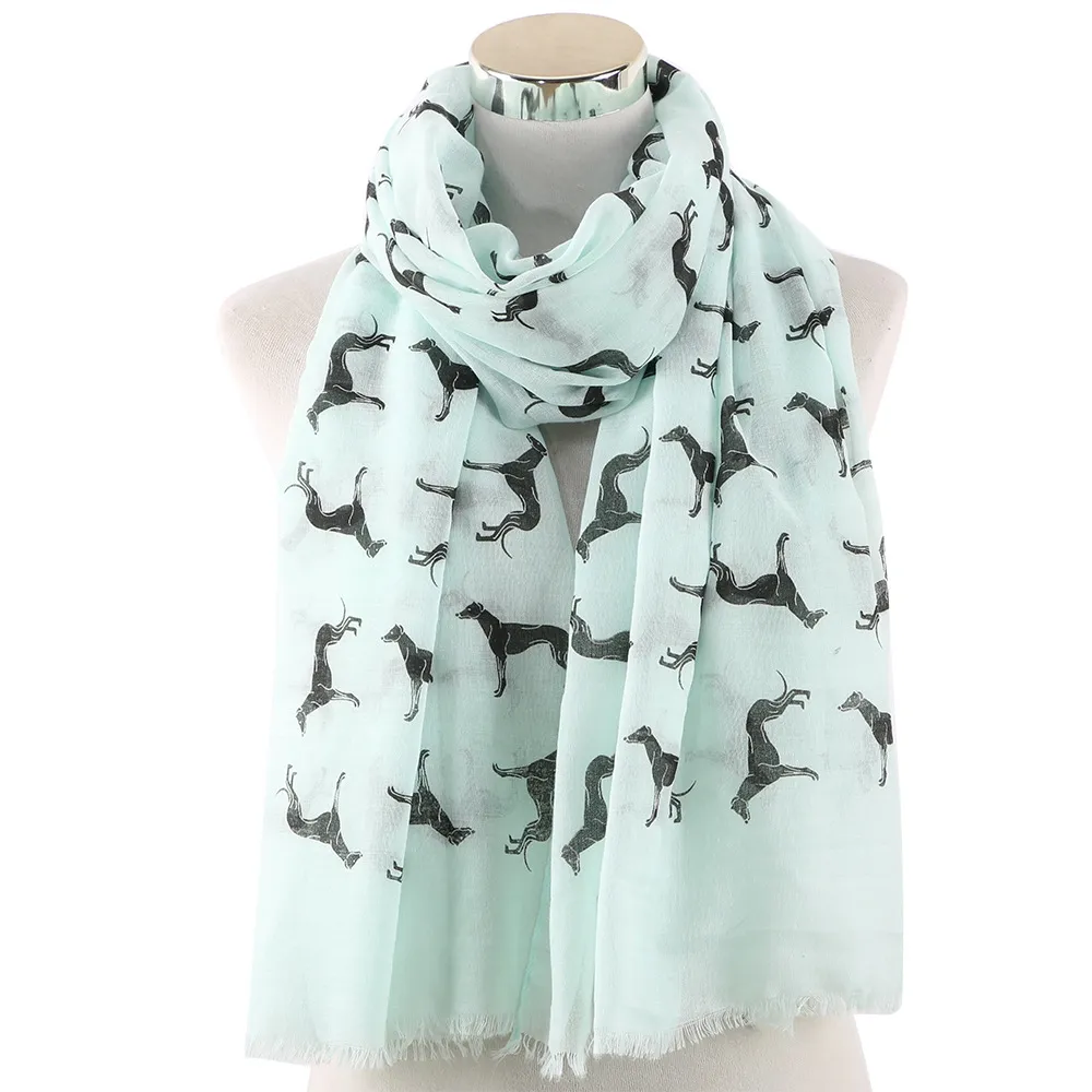 French Bulldog Dog Print Scarf Shawl Wrap Soft Lightweight Large Size