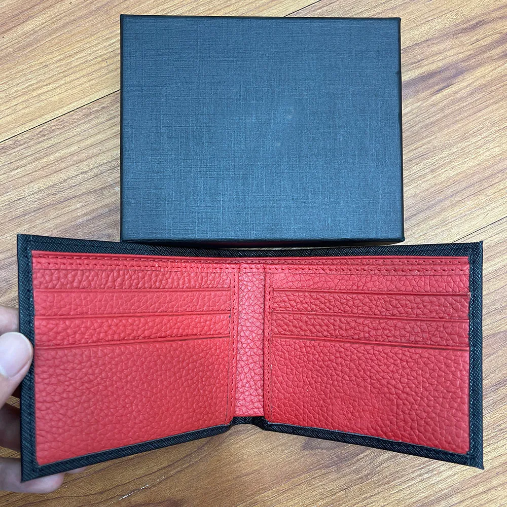 Högkvalitet Lyxdesigner Män kreditkort Kort handväska Toppläderplånbok Hållare Fashion Women Mini Walls Coin Pocket Key med Box Card