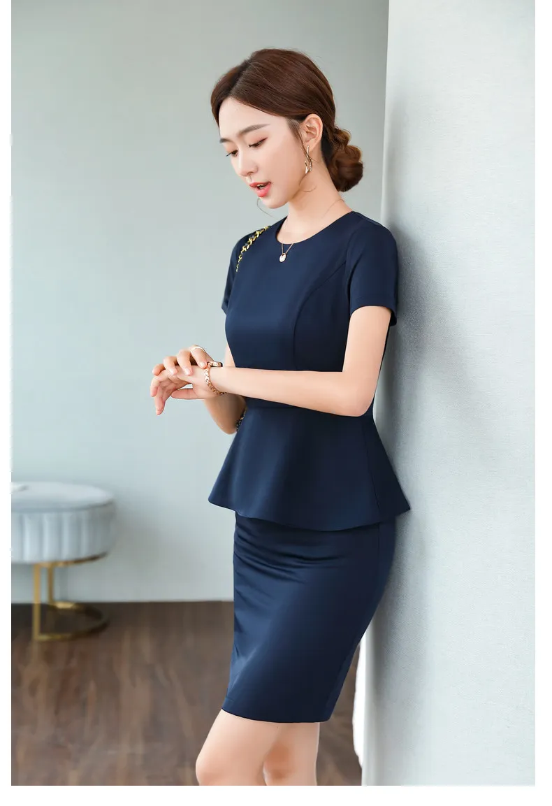 elegant office uniform dress design Womens Floral Cap Sleeve Pencil Dress – Professional... From Fleming627,  $39.2
