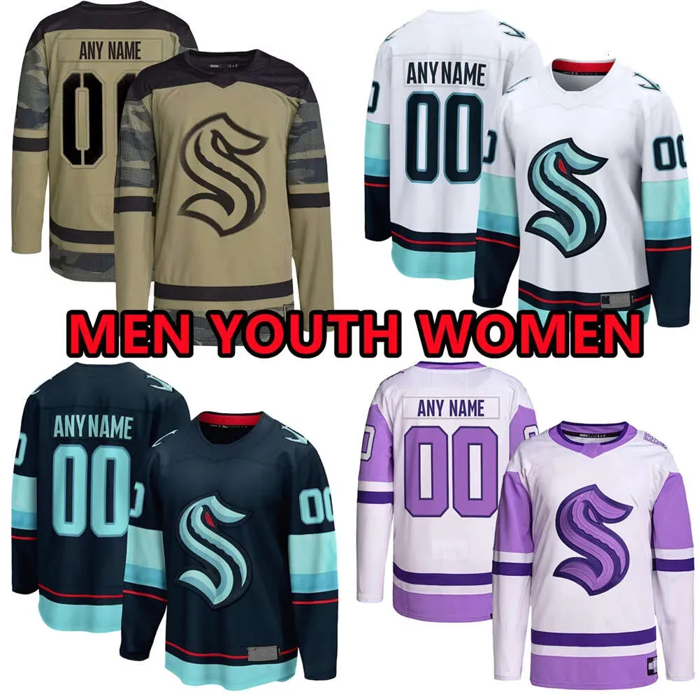 Custom Hockey Jerseys ''kraken''mens 6 Adam Larsson 44 Jaycob Megna 24 Jamie Oleksiak 4 Justin Schultz 17 Jaden Schwartz 28