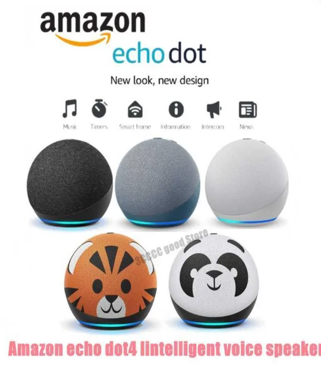 Portable Speakers Echo Dot 4nd Smart Speaker Alexa Voice Assistant Smart Home 4 Th Generation T2212131977060
