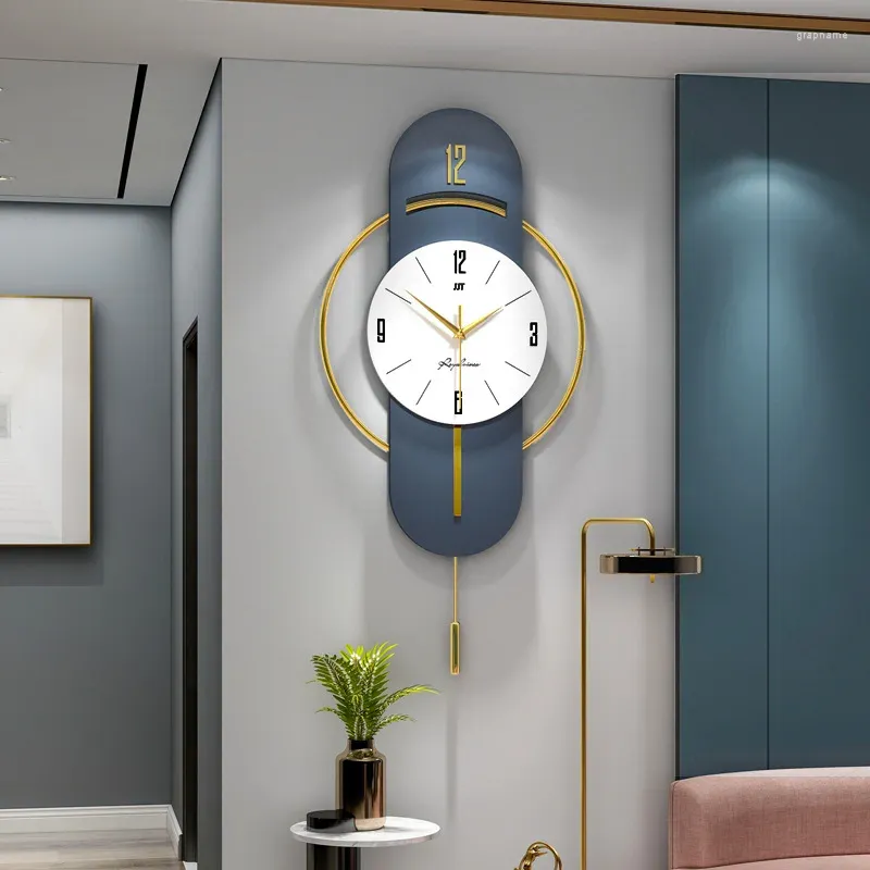 Настенные часы, светящиеся роскошные модные простые часы для гостиной, персонализированные креативные украшения, современные бытовые часы
