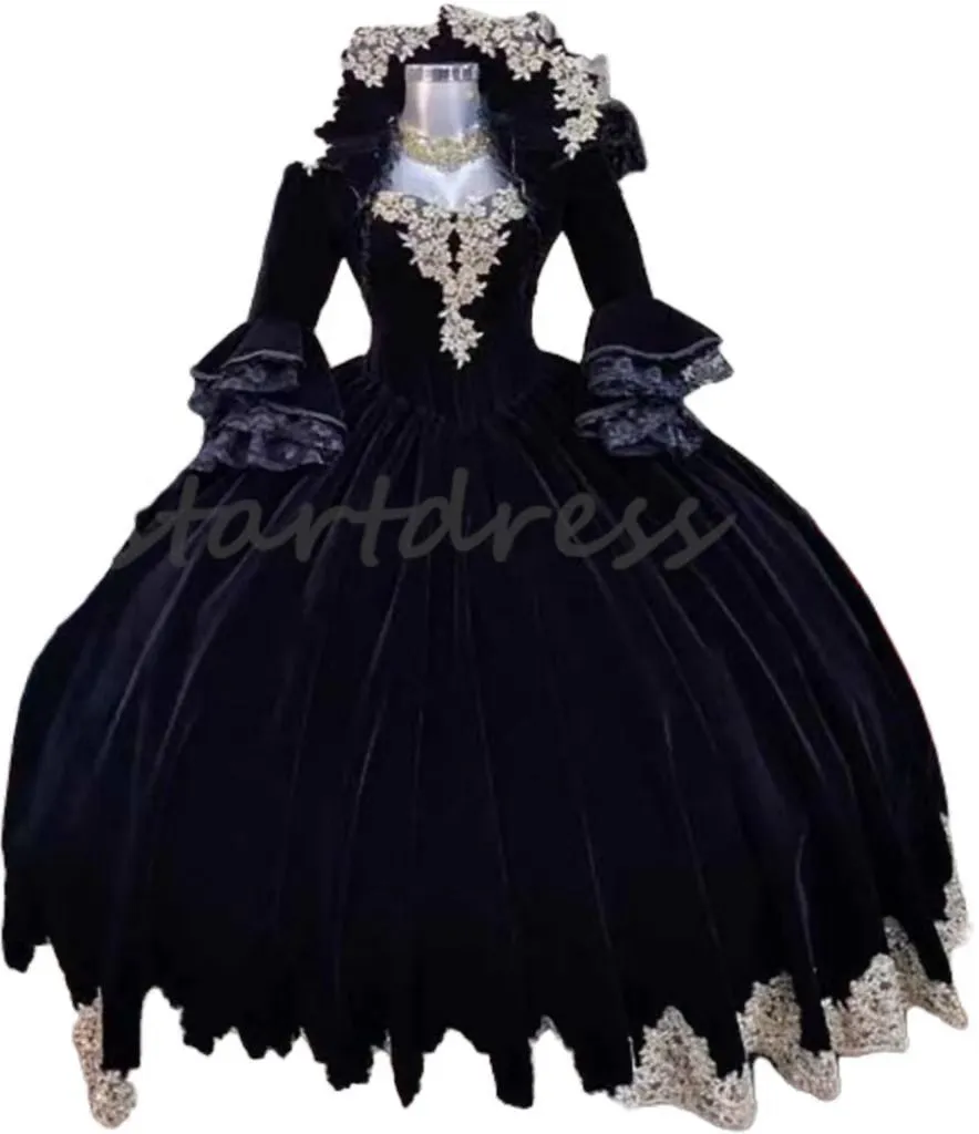 Vestidos De La Epoca Victoriana Goticos época Victoriana Vestido Negro  Gotico Victoriano Vestido De Encaje, image size:884x1024