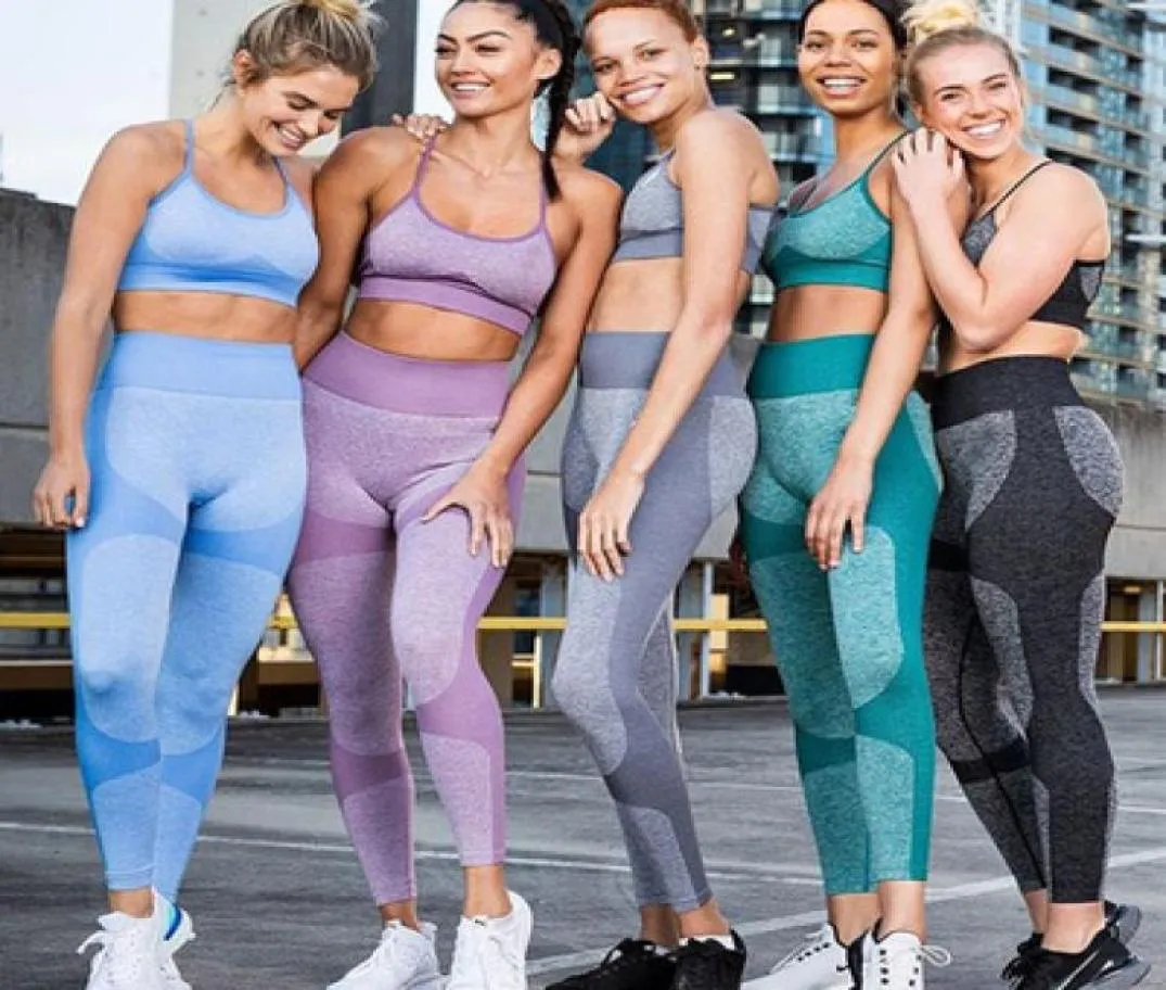 2019 Womens Seamless Seamless Yoga Set High Support Tank Top And Skinny  Leggings For Workwout And Fitness From E3zg, $22.8