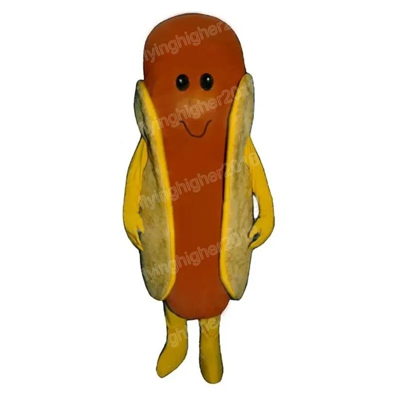 Halloween Hot Dog Mascotte Kostuum Volwassen Grootte Cartoon Anime thema karakter Carnaval Mannen Vrouwen Jurk Kerst Fancy Prestaties Feestjurk