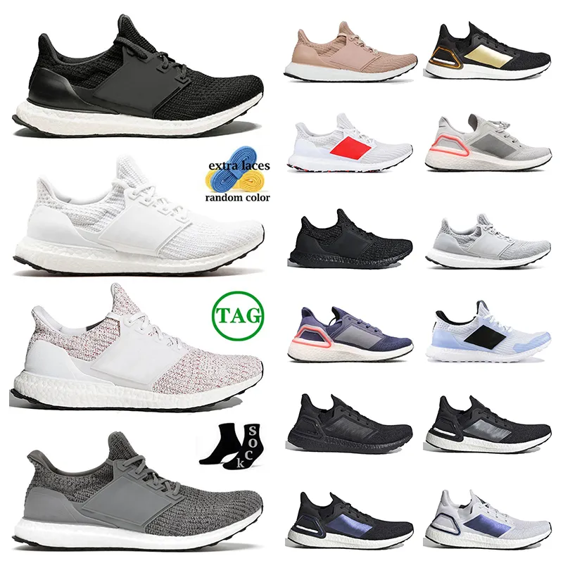 Triple White Ultraboost running shoes for women mens ulta 4.0 5.0 unltraboosts core black grey size 13 men sneakers outdoor jogging trainers 36-47