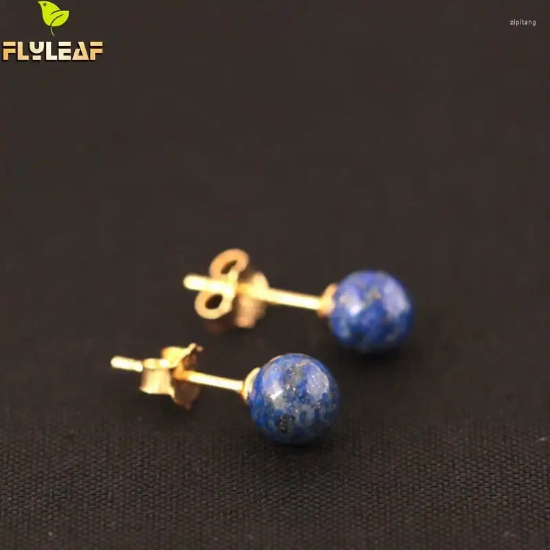 Boucles d'oreilles en argent Sterling 925 véritable, perles Lapis Lazuli pour femmes, Vintage, cadeau pour Femme, prévention des allergies, bijoux fins