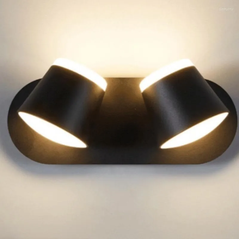 Wall Lamps Modern LED Living Room 360 Rotation Lights Bedroom Light Fixtures Lighting Bathroom Mirror Headlights Sconce