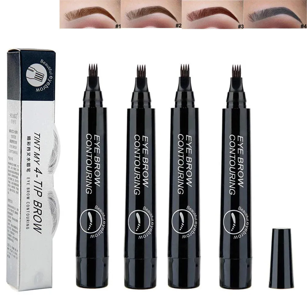 Eyebrow Enhancers Four-Headed Eyebrow Pencil Tattoo Pen Long-Lasting Professional Thin Section Waterproof And Sweat-Proof Does Not Fade 231109