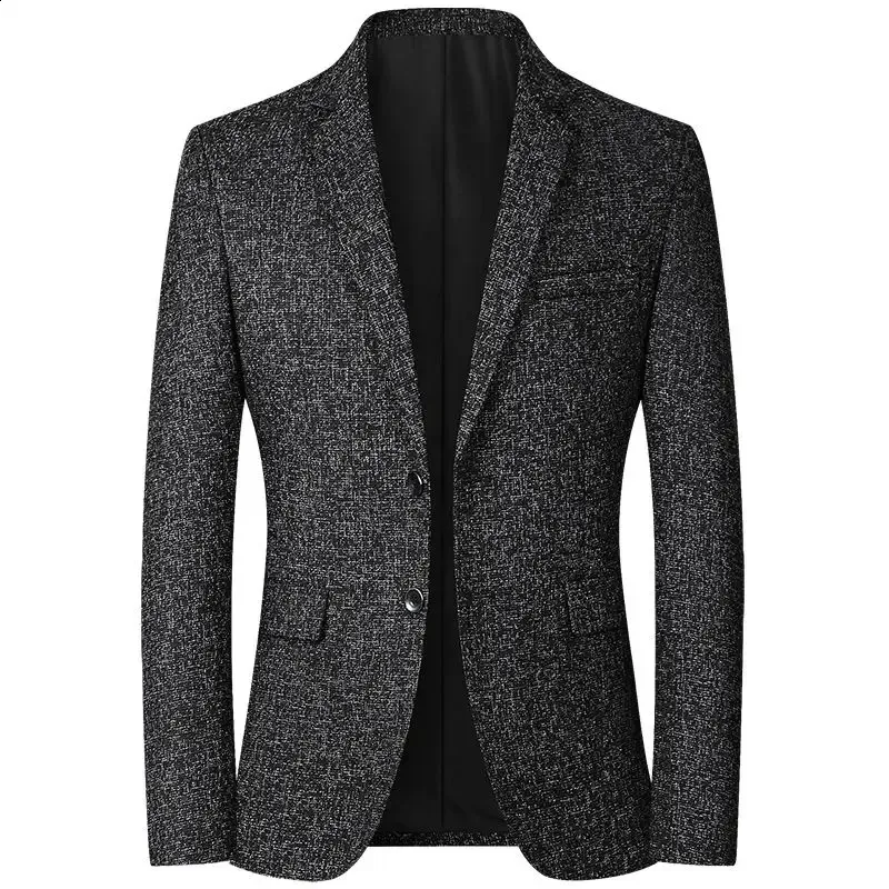 Hommes costumes Blazers hommes marque veste mode mince manteaux décontractés beau Masculino affaires vestes hauts à rayure 231109