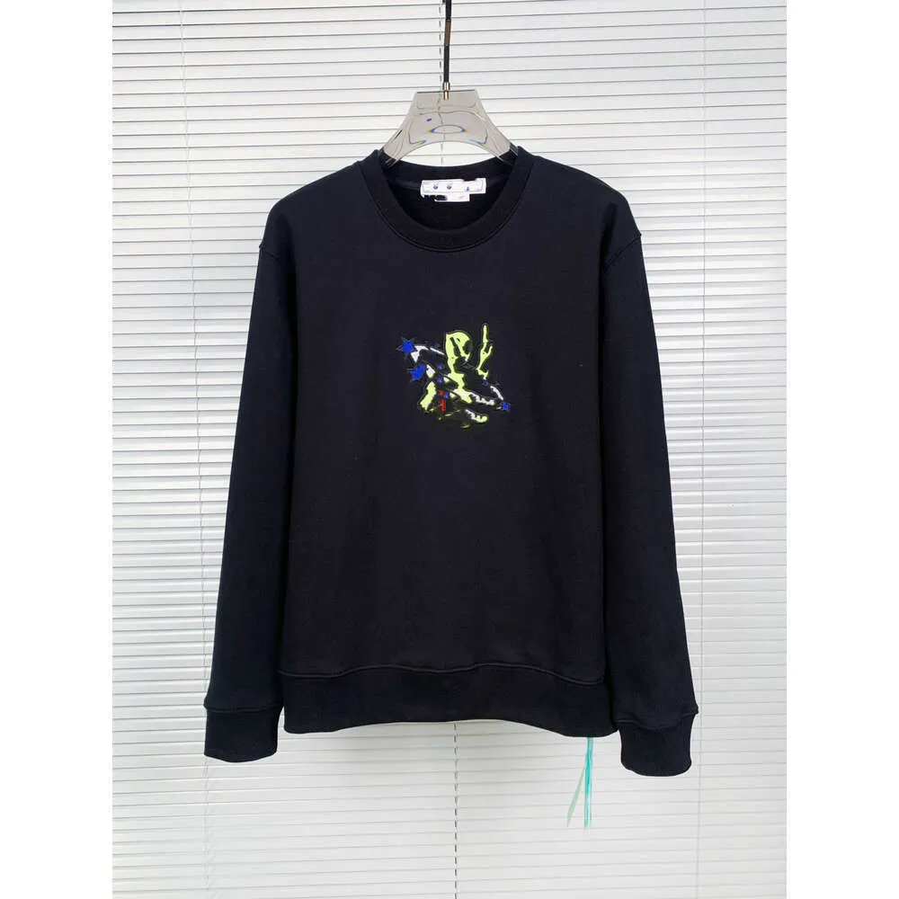 Ow Alien Pattern Arrow Sweat à capuche pour hommes Designer Sweat à capuche pour hommes Mode Alien Sweat à capuche Filigrane Imprimé Marque Pull Sweat-shirt