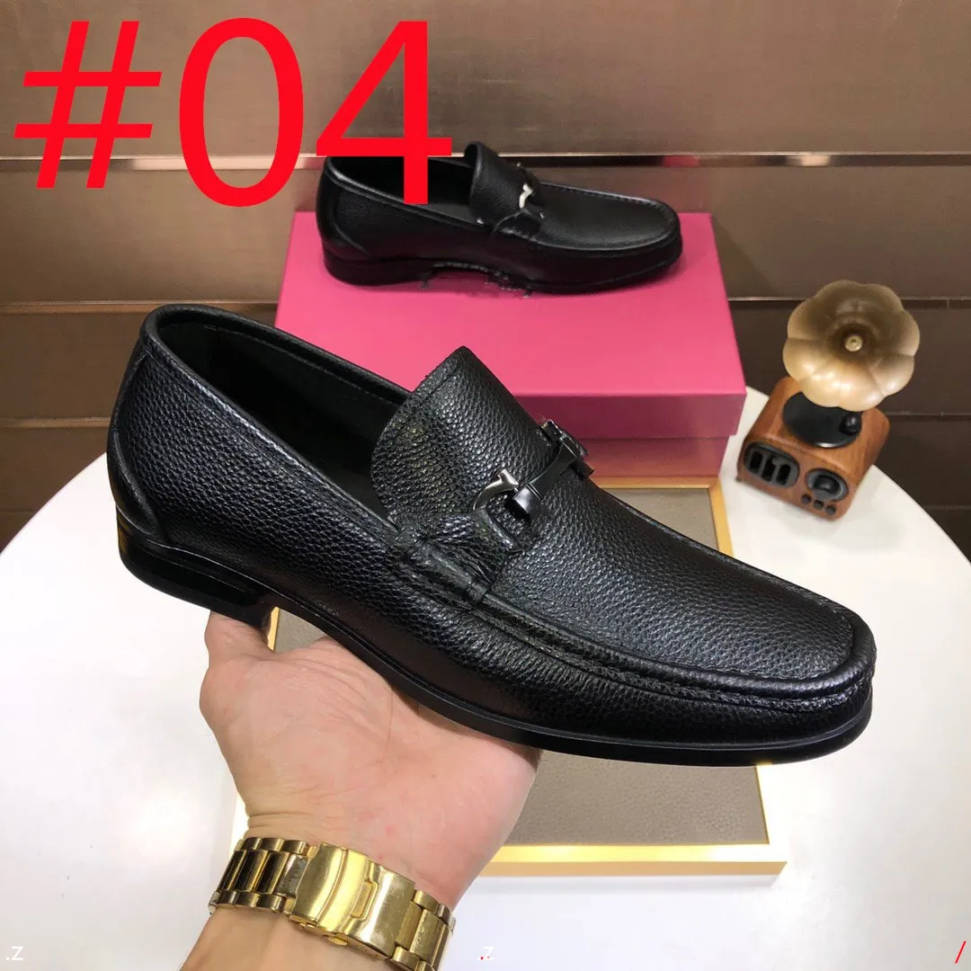 F3 / 11Model mode British Style Men Chaussures en cuir véritable chaussures en gamme sculptée en cuir de haute qualité Chaussures robes de créateur de haute qualité