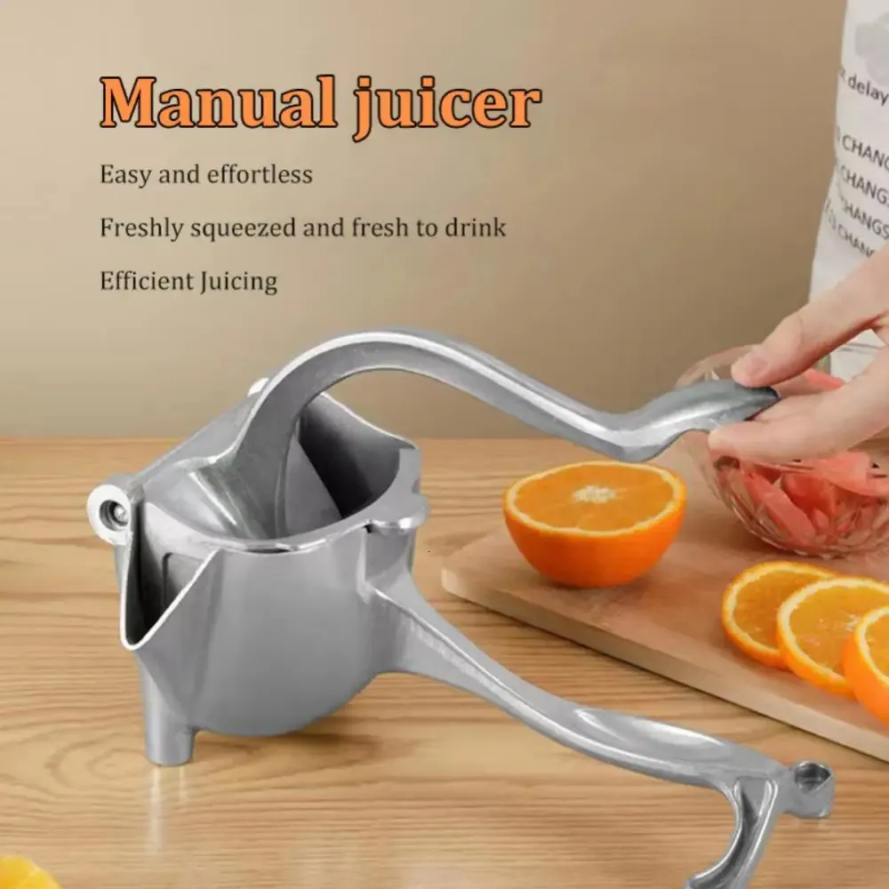 Fruit Vegetable Tools Manual Juice Squeezer Aluminum Alloy Hand Pressure Juicer Pomegranate Orange Lemon Sugar Cane Juice Kitchen Bar Fruit Tools Acce 231109