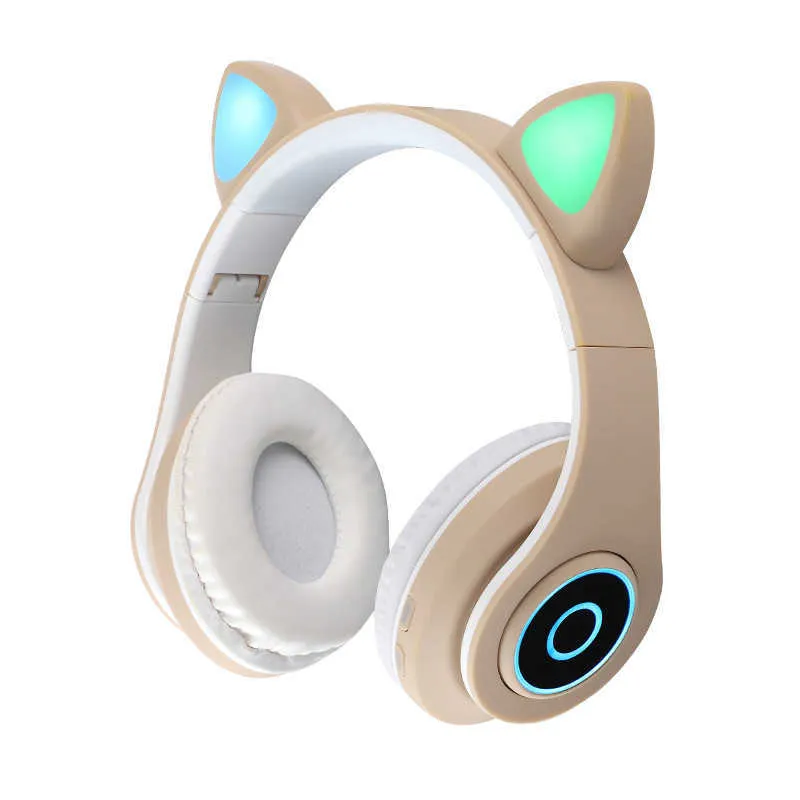 Leuke Kat Oor Draadloze Koptelefoon B39 Bluetooth Hoofdtelefoon BT 5.0 Headsets Stereo Muziek Gaming Bedrade oordopjes Luidspreker Hoofdtelefoon 7BKCQ