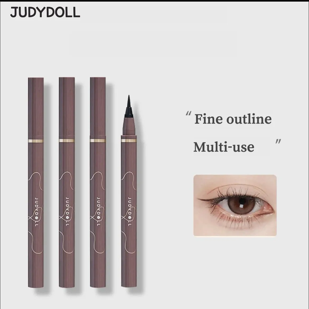 Combinatie oogschaduw/voering Judydoll Zwarte vloeibare eyelinerpotlood Waterdicht 24 uur Langdurige Japanse oogmake-up Gladde superfijne eyeliner-pen 231109