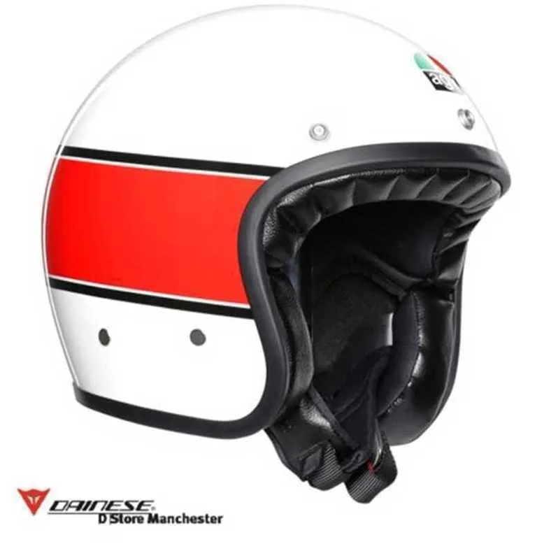 AA Designer Kask AGV Tam Kasklar Erkek ve Kadın Motosiklet Kaskları AGV X70 Mino 73 Retro Kentsel Touring Açık Yüz Kaskları XS WN-R19S