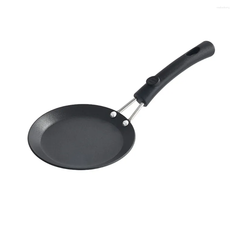 Pans Mini Nonstick Frying Pan Flat Bottom Pancake Omelette Egg With Anti-scalding Handle Kitchen Cookware