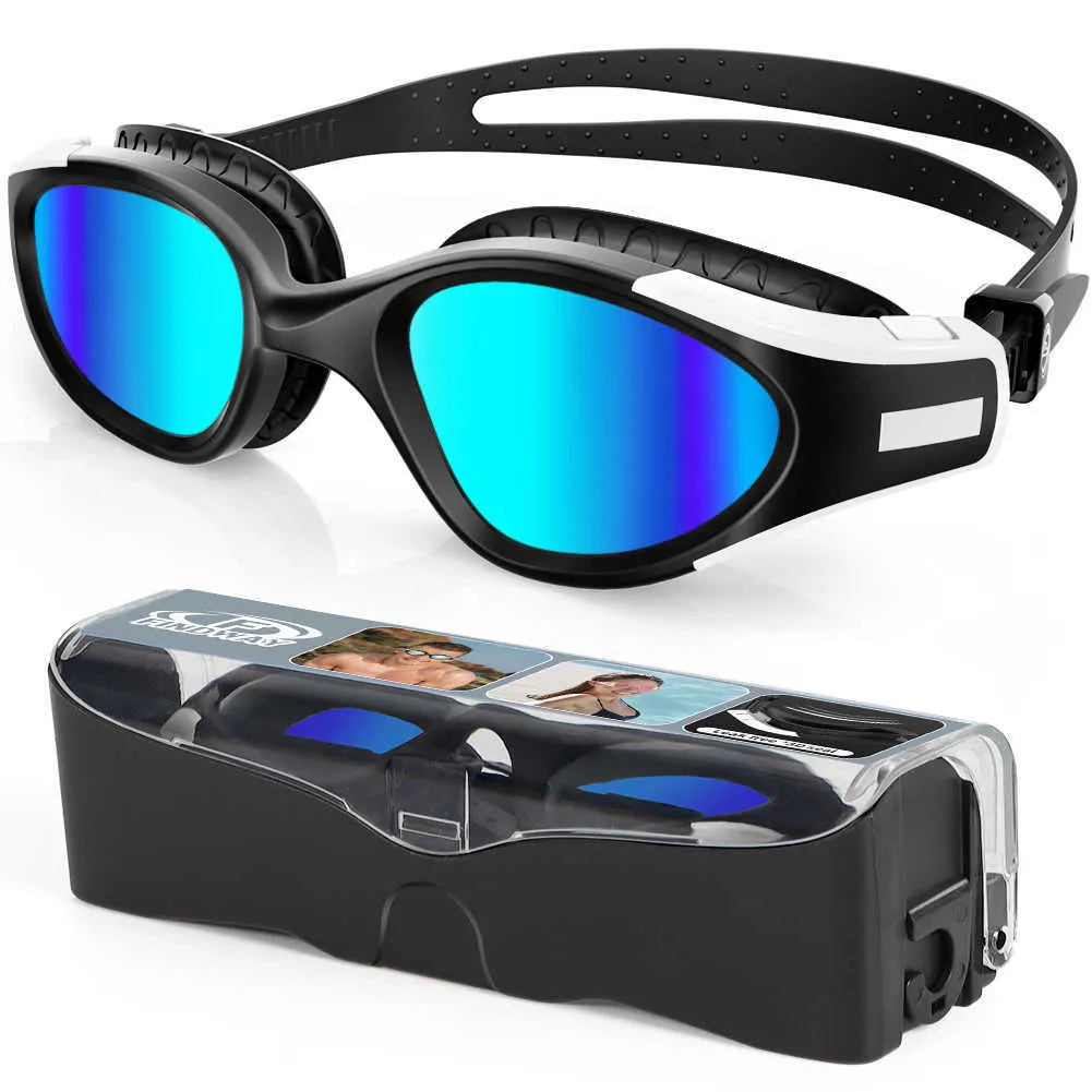 Goggles Findway Yüzme Anti Gözlük Sis UV Koruma Yumuşak Silikon Burun Köprüsü Yetişkinler İçin Sızıntı Yok Kadınlar Yüzme Aksesuarları P230408