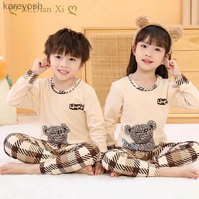 Pajamas Children s Pajamas Set Cartoon Totoro Kids Sleepwear Baby Boys Clothes Sleep Suit Cotton Pyjamas Infant Nightwear for GirlsL231109