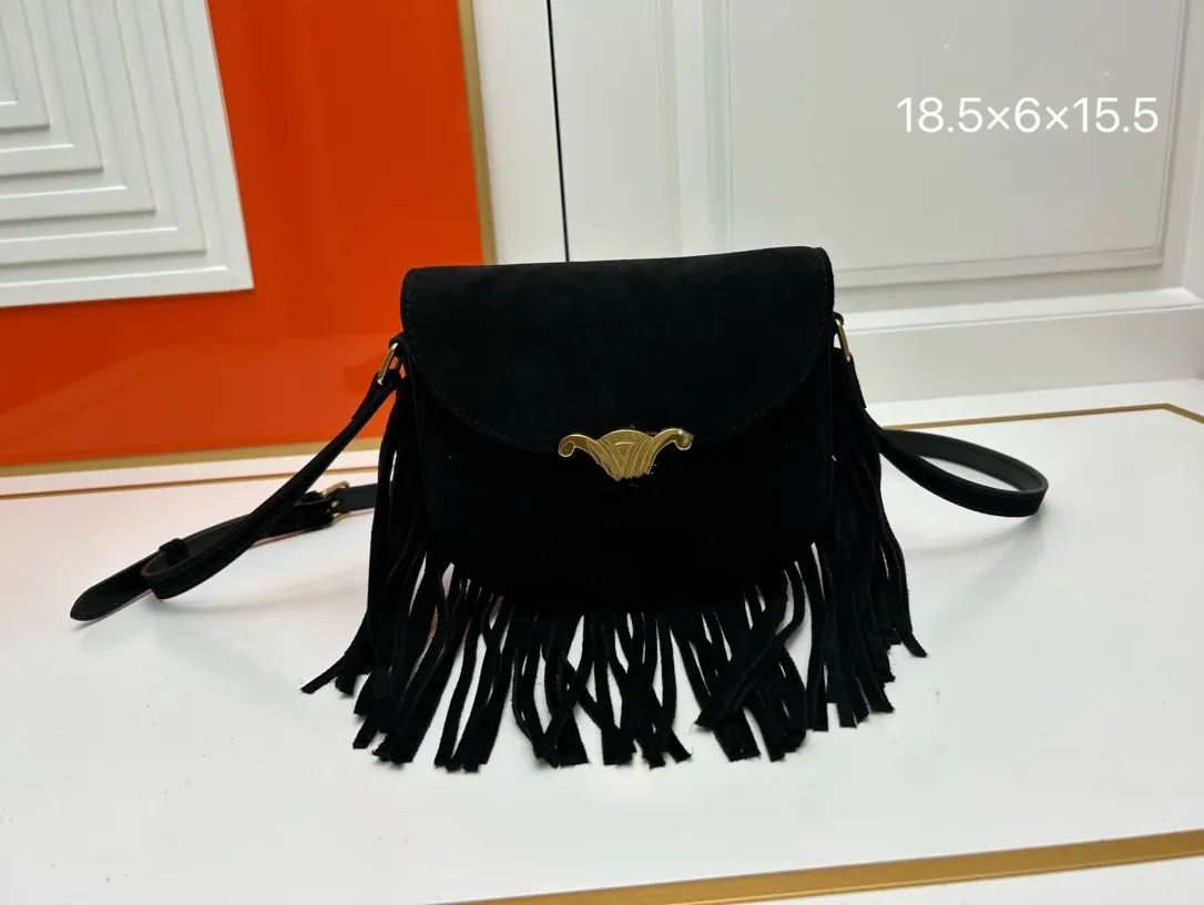 Mini sac à main classique Triumph Door Sac à bandoulière en daim Sac de selle pour femme Sac à main de créateur Boucle dorée Sac à rabat Sac de maquillage pour femme Mode tout en gros