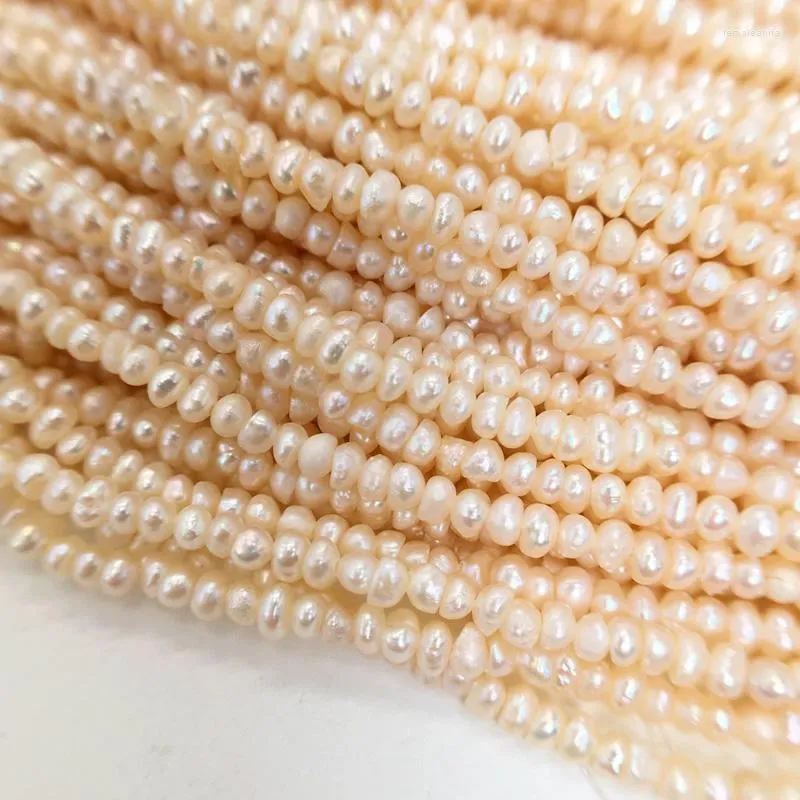 Perline di perle d'acqua dolce naturali 3mm con perline di alta qualità a forma di riso punzone allentato per fare gioielli fai da te bracciale collana accessori