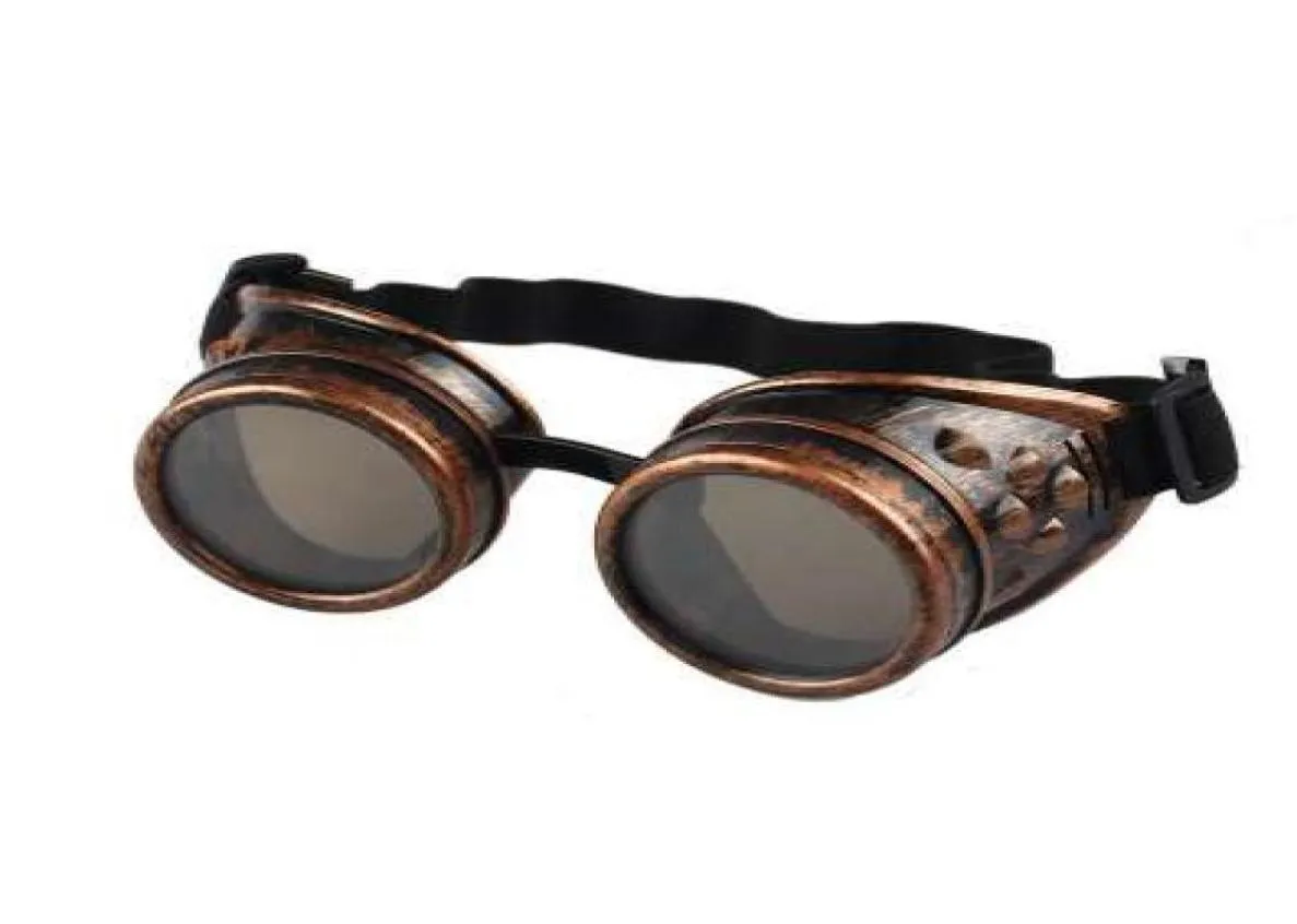 Estilo vintage steampunk óculos de soldagem punk gótico cosplay 2018 nova marca designer moda verão ao ar livre eyewear3747506