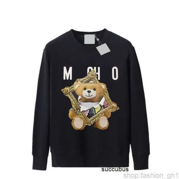 Moschinos Moletons Masculinos Moschino Moletons Moletons Designer Moda Bear Hoodie Perfeito Oversized Outono Womens Hoodys 4 6R5I