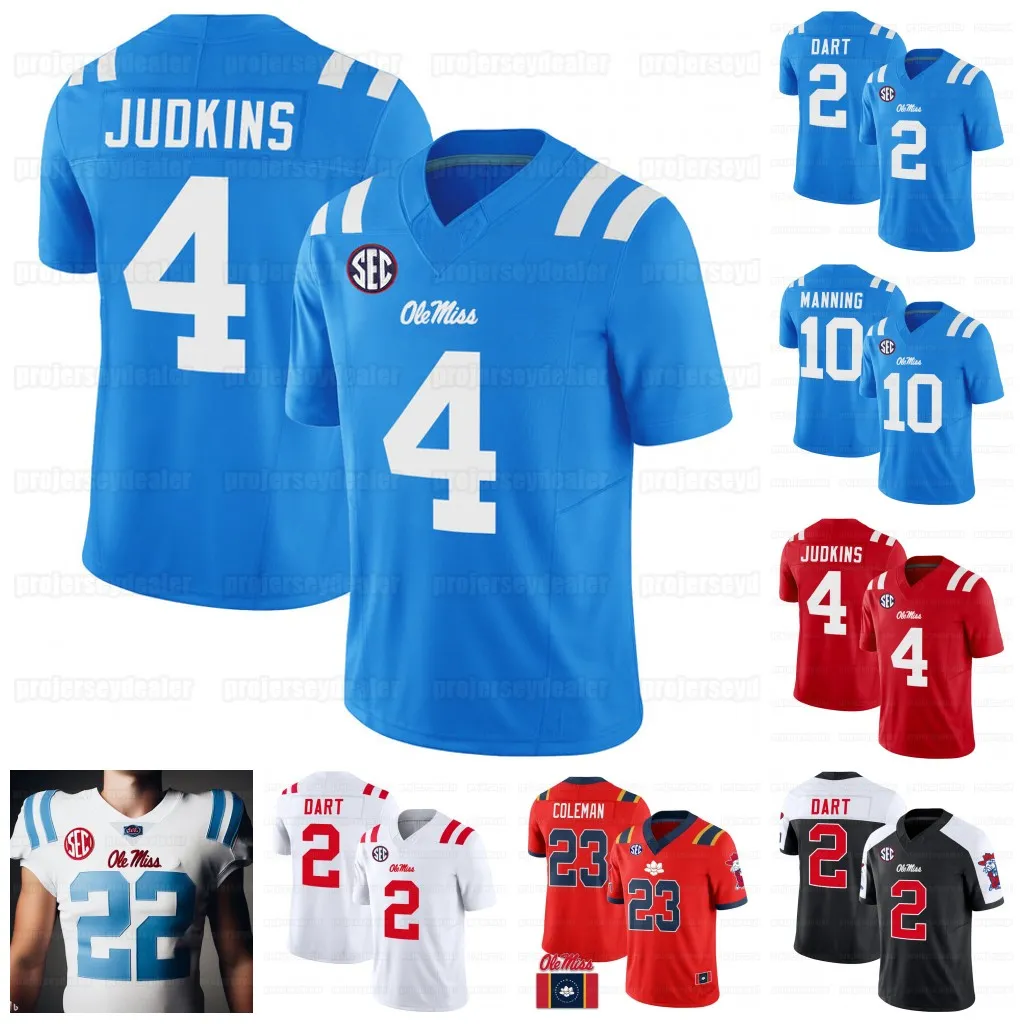 Ole Miss Rebels 2023 24 Football Jersey, College Football Jersey