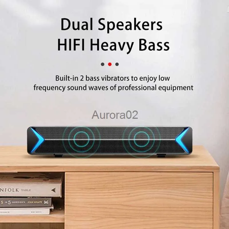 Datorhögtalare S13-ljudfält för TV-hemmabio datorhögtalare Bluetooth-kompatibel högtalare Surround Sound Bar med AUX USB FM Radio YQ231103