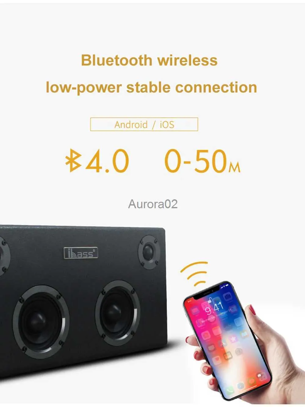 Компьютерные Колонки IBASS GaGa Bluetooth Динамик Деревянный Динамик  Автомобильный Уличный Домашний Динамик С 6 Динамиками Телевизор Поддержка  Компьютерного Аудио Сотовый Телефон Коаксиальный AUX USB YQ231103 От 11 604  руб. | DHgate