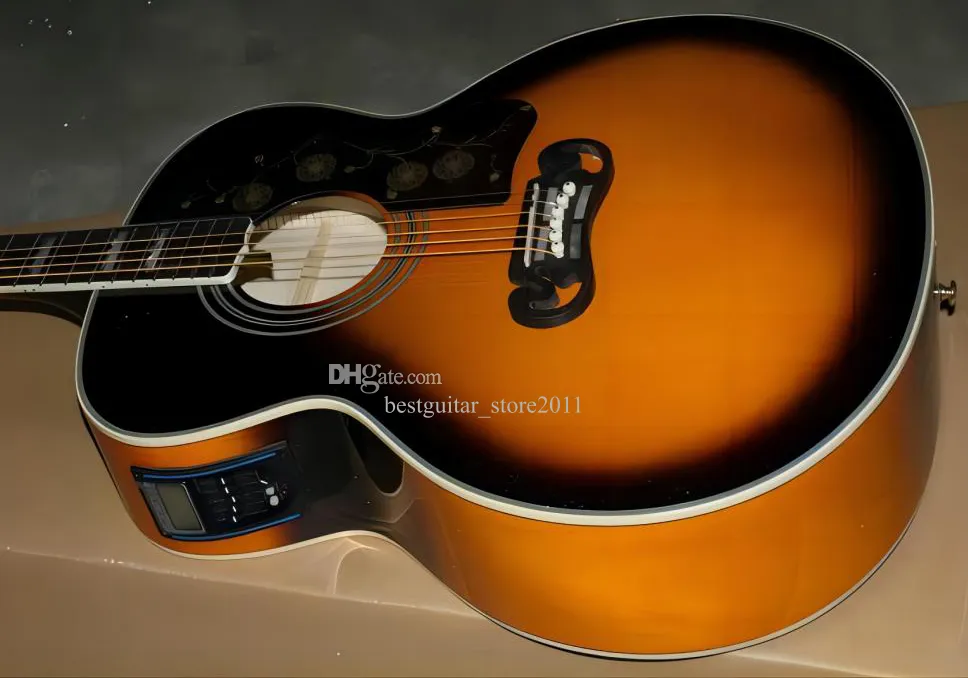 Toptan SJ200 Akustik Dreadnought Gitar Vintage Sunburst Renk + Fishman  Prespys Karışım Pikapları Yi TL10,009.58 | DHgate