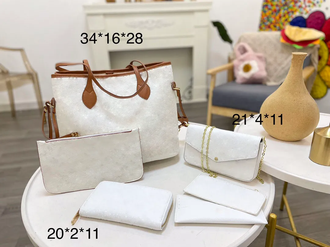 2023新しい3-in-1女性の豪華なショッピングバッグウォレット化粧品バッグトップデザイナーハンドバッグデザイナー旅行クロスボディショルダーバッグ