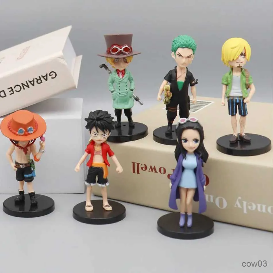 Anime 6 pièces/ensemble Anime une pièce figurine nouvelle Action à collectionner modèle décorations poupée enfants jouets pour cadeau de noël R231109