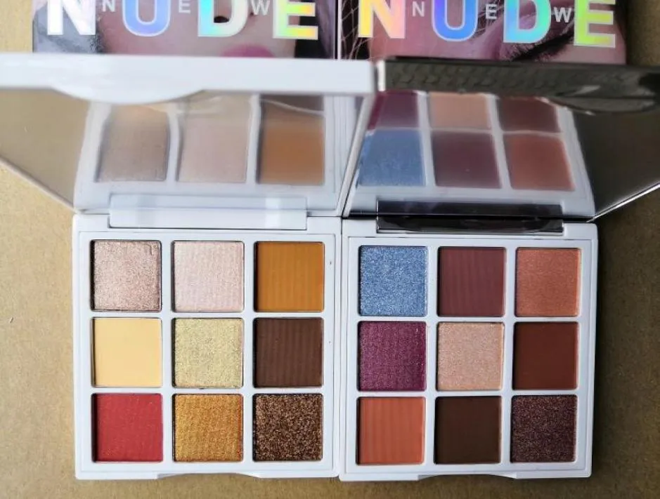 Makeup Eyeshadow Palette 9Color New HDDA Moji Bekväm matt ögonskugga långlastande varm brun färgpalett9608435