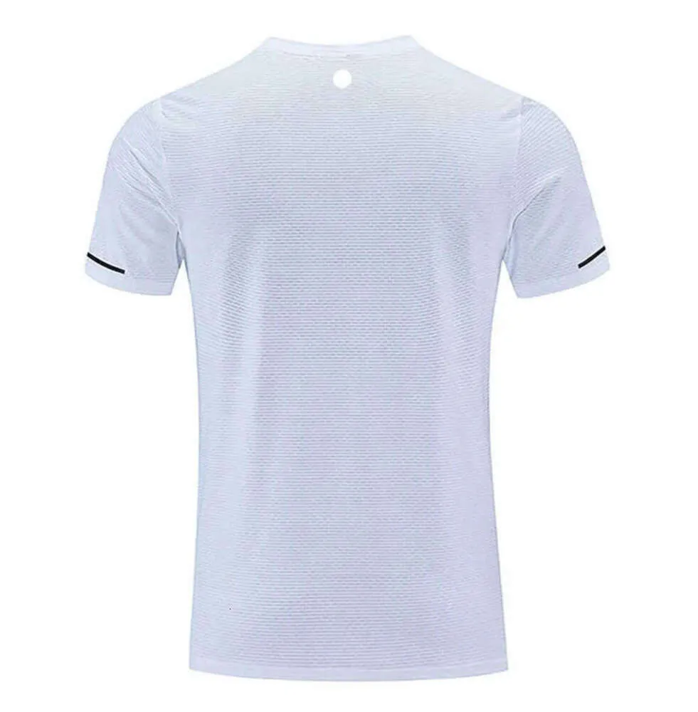 LuLus Men Yoga Outfit Gym T shirt Exercise Fitness Wear Sportwear Trainning Basketball Quick Dry Ice Silk Shirts Outdoor Tops Sleeve Elastic Slimming trend