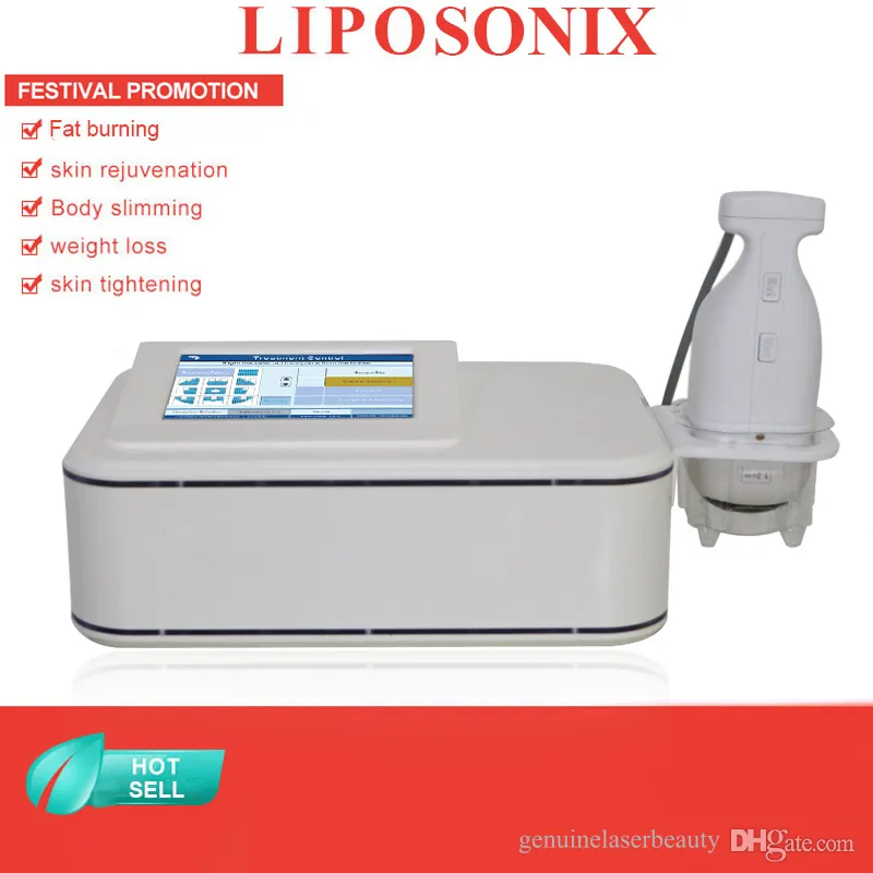 Liposonix cara cuerpo máquina de adelgazamiento portátil hifu reducción de grasa ultrasonido aparato de estiramiento de la piel 2 cartuchos