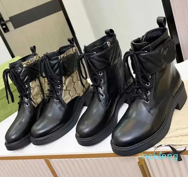 Dupe Ontwerpers Laarzen Vrouwen Boot Winter Rubberen Schoen Luxe Mode Schoeisel Leer Op Slip Merk Stylist Platform