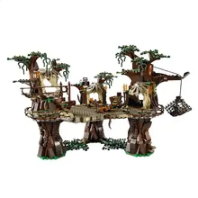 Blocs 1990 pièces Star Plan Ewok Village briques de construction jouet Architecture enfants noël cadeau d'anniversaire Compatible 10236 05047 231109