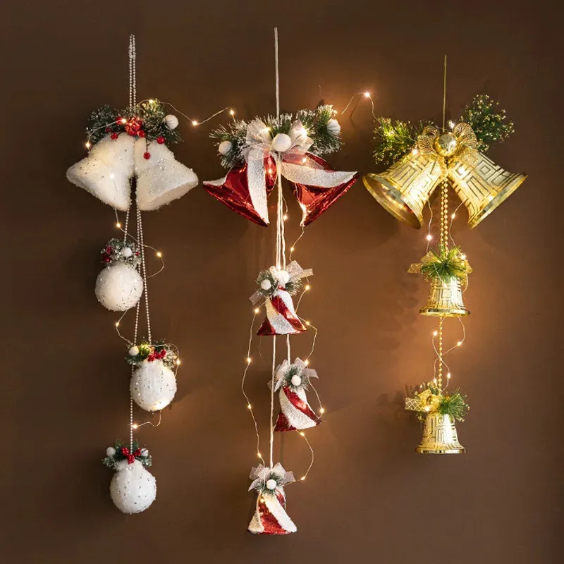 Christmas Decorations Christmas Decorations Christmas Tree Bell Decorations Small and Large Bell Strings Wreaths Scene Props Navidad Ornaments 231109