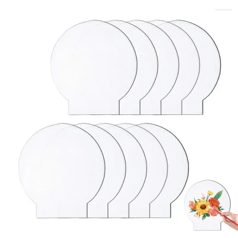 Garden Decorations Acrylic Sheets 10PCS Cast Panel Thick Transparent Use For LED Light Base Table Sign DIY Display Stand Project