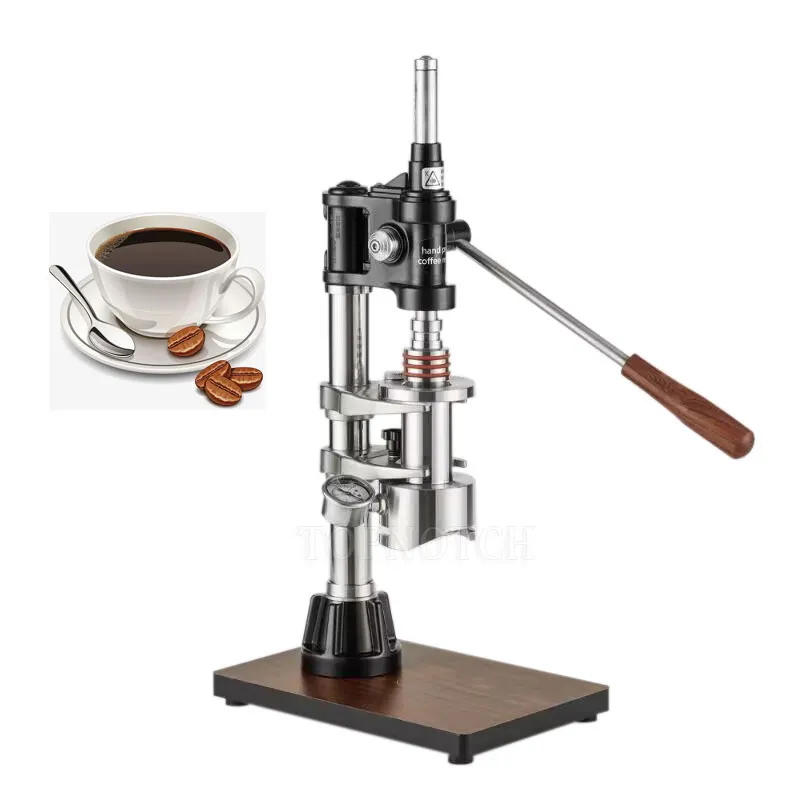 Coffee machine hand clearance press
