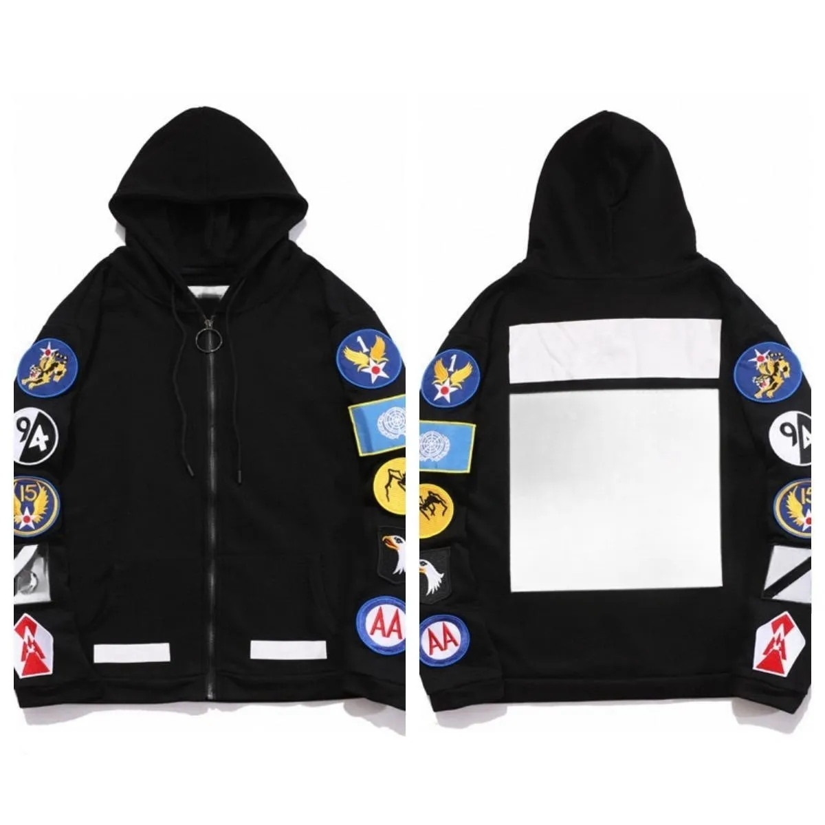 Pull Off White Hoodie Jacket Mens Offwhite Hoody Clothe Top Coat Varsity Jumper Pullover Woman Long Sleeve Offwhites Jacket H7O